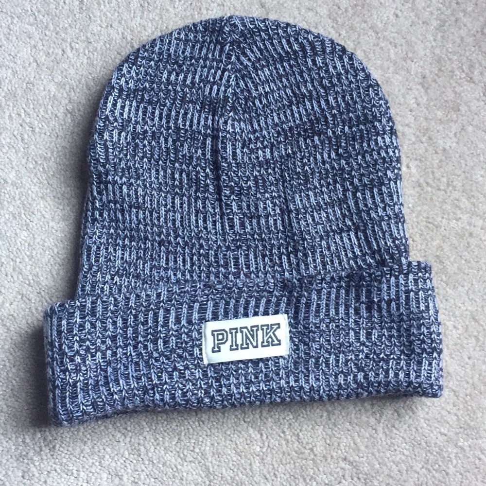 NWOT PINK VS GREY BEANIE LIMITED EDITION.